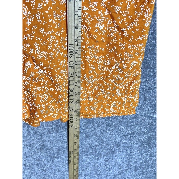 Style & Co Cuffed Sleeve Button Up Shirt Womens‎ Size XL Orange Chest Pocket - Picture 8 of 8